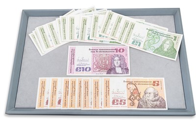 Lot 511 - £76 FACE VALUE IRISH BANKNOTES, £1 x 26 1989 A....