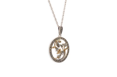 Lot 110 - A SUITE OF MARCASITE SET SILVER JEWELLERY, to...