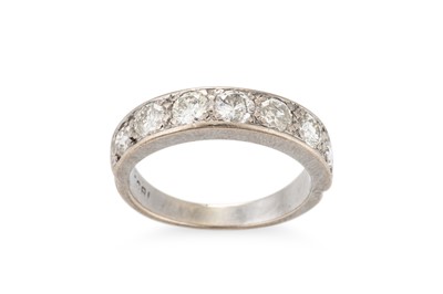 Lot 30 - A DIAMOND HALF ETERNITY RING, mounted in 18ct...