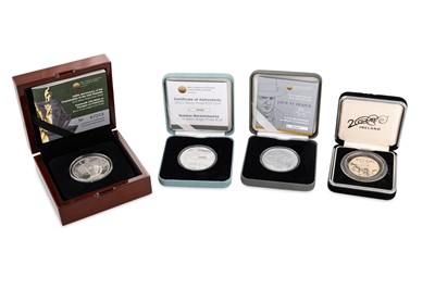 Lot 447 - A COLLECTION OF FOUR IRISH SILVER PROOF COINS,...