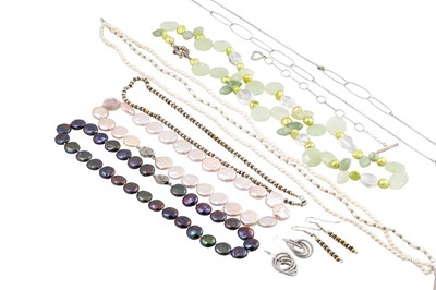 Lot 108 - A COLLECTION OF COSTUME JEWELLERY, including a...
