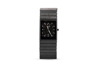 Lot 422 - A GENT'S RADO CERAMIC WRISTWATCH, bracelet...