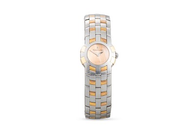 Lot 428 - A LADY'S MAURICE LACROIX BI-METAL WRISTWATCH,...
