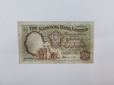 Lot 415 - A NATIONAL BANK £20 NORTHERN IRISH BANKNOTE...