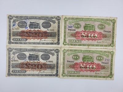 Lot 417 - TWO PAIRS OF PROVINCIAL BANK £20 & £10 N....