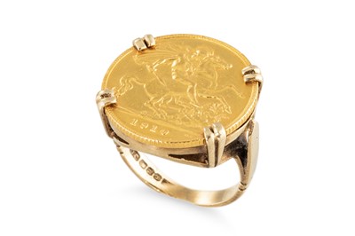 Lot 61 - A GOLD HALF SOVEREIGN ENGLISH COIN, 1910, in a...