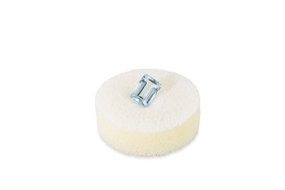 Lot 65 - AN UNMOUNTED AQUAMARINE STONE, weight: 4.58 ct.