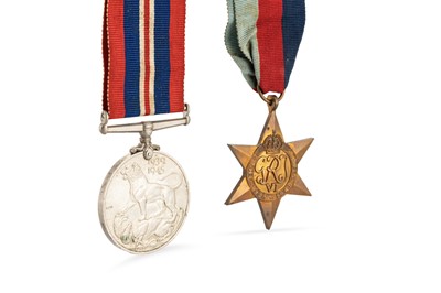 Lot 402 - TWO X BRITISH WWII CAMPAIGN MEDALS, Star &...