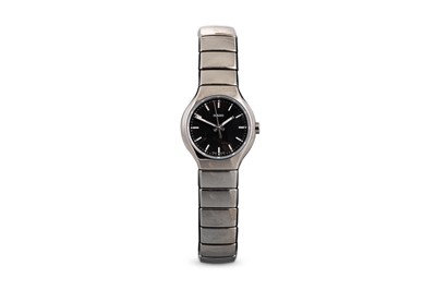 Lot 395 - A LADY'S RADO CERAMIC WRISTWATCH, bracelet...