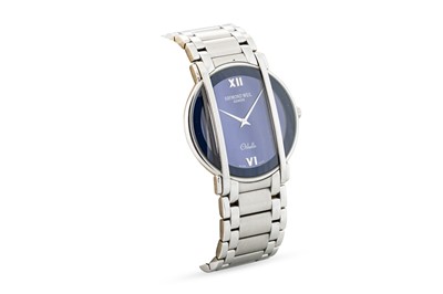 Lot 382 - A RAYMOND WEIL 'OTHELLO' STAINLESS STEEL...