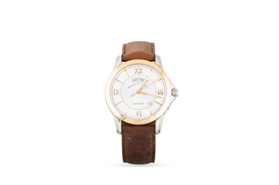 Lot 387 - A MAURICE LACROIX WRISTWATCH, silvered dial...