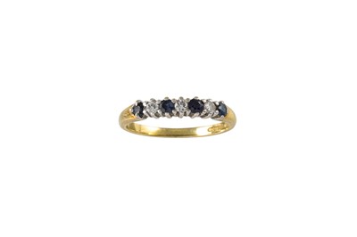 Lot 403 - A DIAMOND AND SAPPHIRE RING, together with a...