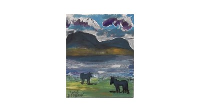 Lot 513 - ANTHONY O'GRADY (Irish Contemporary) "Horses...