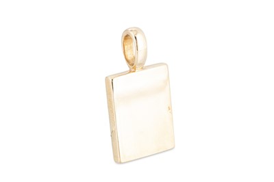 Lot 260 - A 10CT SOLID GOLD PENDANT, 40 g.