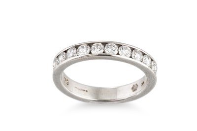 Lot 299 - A DIAMOND HALF ETERNITY RING, mounted in 18ct...