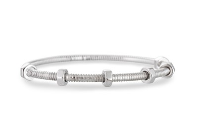 Lot 163 - A CARTIER 18CT WHITE GOLD ECROU DE CARTIER...