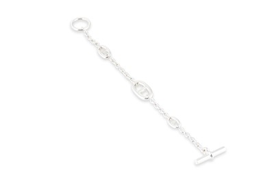Lot 164 - AN HERMÈS MARINE LINK FARANDOLE BRACELET, with...