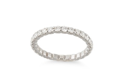 Lot 152 - A DIAMOND FULL BANDED ETERNITY RING, the...