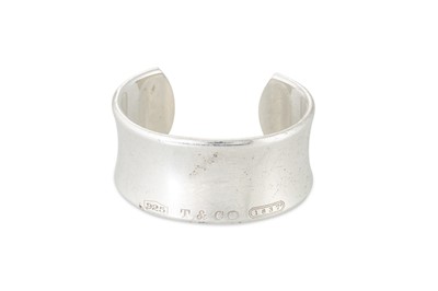 Lot 8 - A TIFFANY & CO CONCAVE OPEN CUFF BRACELET,...