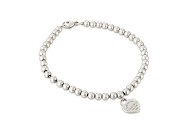 Lot 10 - A TIFFANY & CO STERLING SILVER (.925)  BEADED...