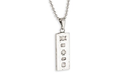 Lot 13 - A STERLING SILVER (.925) INGOT & STERLING...