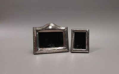 Lot 463 - TWO MODERN IRISH SILVER HALLMARKED PHOTO...