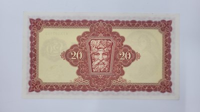 Lot 406 - A £20 LADY LAVERY IRISH BANKNOTE, 6-1-75 EF