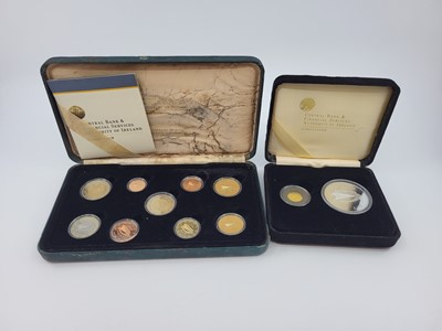 Lot 412 - A 2008 IRISH TWIN COIN SILVER & GOLD CASED SET,...