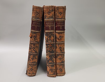 Lot 206 - THREE VOLUMES OF 'LIVING LONDON' edited by...
