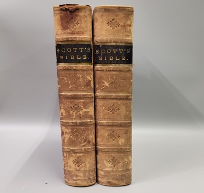 Lot 202 - TWO VOLUMES OF 'THE REV.THOMAS SCOTT'S...