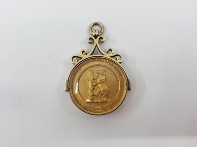 Lot 448 - A POSSIBLY SILVER GILT MEDAL, WALSALL DISTRICT...