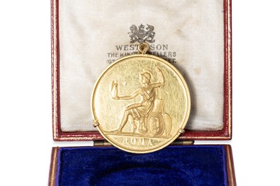 Lot 449 - A TRINITY COLLEGE GOLD MEDAL, inscribed Max...