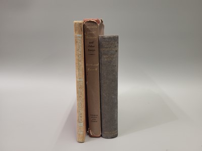 Lot 215 - THREE FIRST EDITION WORKS BY BERTRAND RUSSELL,...