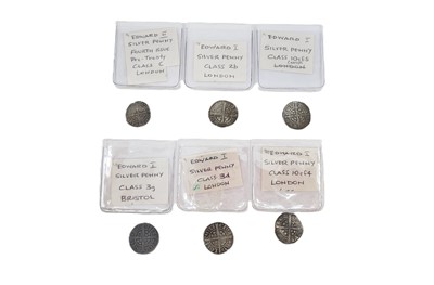 Lot 433 - A COLLECTION OF 15 HAMMERED ENGLISH SILVER...
