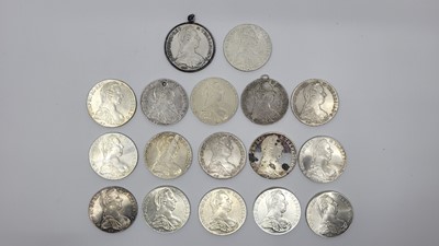 Lot 435 - 17 X 1790 SILVER THALER AUSTRIAN RESTRIKE...