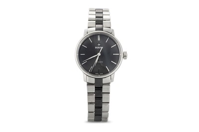 Lot 377 - A GENT'S RADO AUTOMATIC WRISTWATCH, black face...