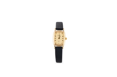Lot 420 - A 9CT YELLOW GOLD GLYCINE LADY'S WRISTWATCH,...