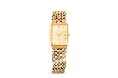 Lot 418 - A GENT'S VINTAGE 14CT GOLD GLYCINE WRISTWATCH,...