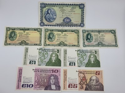 Lot 452 - A COLLECTION OF SEVEN IRISH BANKNOTES,...