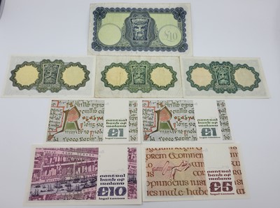 Lot 452 - A COLLECTION OF SEVEN IRISH BANKNOTES,...