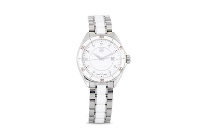 Lot 227 - A LADY'S TAG HEUER WRISTWATCH, stainless steel,...