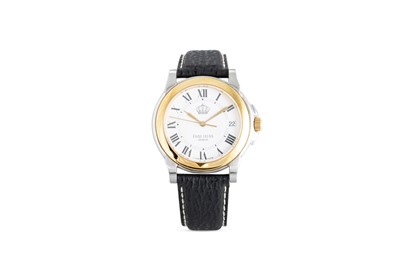 Lot 439 - A GENT'S FAVRE LEUBA STAINLESS STEEL...