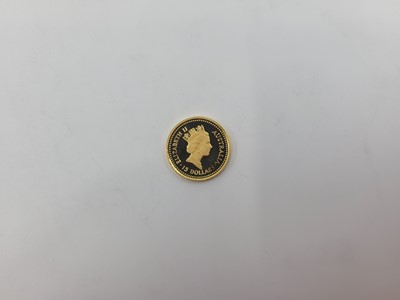 Lot 469 - A 1987 AUSTRALIAN GOLDEN NUGGET ONE TENTH OZ...