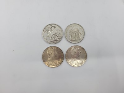 Lot 476 - A COLLECTION OF FOUR SILVER COINS, to include...