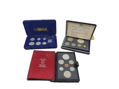 Lot 477 - A COLLECTION OF SEVEN PROOF COIN SETS, Early...