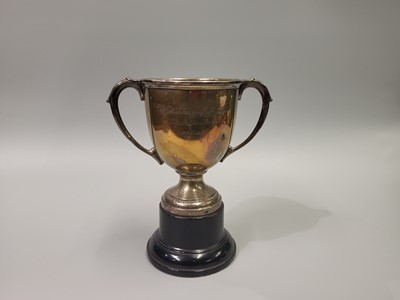 Lot 525 - AN ANTIQUE ENGLISH STERLING SILVER (.925) TWIN...