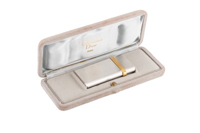 Lot 349 - A CHRISTIAN DIOR SILVER PLATED LIGHTER, boxed