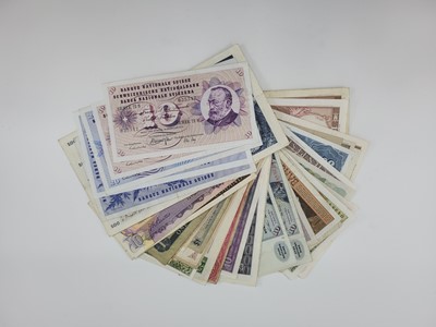 Lot 458 - SIX X 1970s SWISS FRANC BANKNOTES FACE SFR 180,...