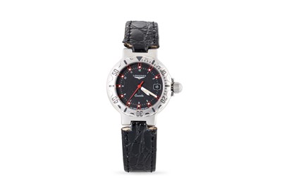 Lot 423 - A LONGINES WRISTWATCH, the stainless steel...