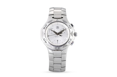 Lot 430 - A TAG HEUER WRISTWATCH, round case ca. 38 mm,...